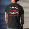 Santas Favorite Woodworker Job Xmas Men's Back Print T-shirt Gifts for Him