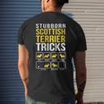 Scottish Terrier Stubborn Tricks Men's T-shirt Back Print Gifts for Him