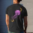 Sea Creature Ocean Animals Moon Space Jellyfish Men's T-shirt Back Print Gifts for Him
