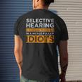 Selective Hearing A Survival Technique Mens Back Print T-shirt Gifts for Him
