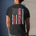 Senior 2024 Class Of 2024 24 American Flag Seniors Men's Back Print T-shirt Gifts for Him