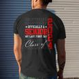 Senior 2024 Graduation My Last First Day Of Class Of 2024 Men's Back Print T-shirt Gifts for Him