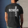 Senior 2024 Soccer Player Class Of 2024 Senior Graduation Men's T-shirt Back Print Gifts for Him