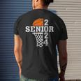Senior Class Of 2024 Basketball Seniors Back To School Men's Back Print T-shirt Gifts for Him