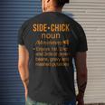 Side Chick Definition Funny Thanksgiving Dinner Foodie Mens Back Print T-shirt Gifts for Him