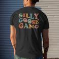 Silly Goose Gang Silly Goose Meme Smile Face Trendy Costume Mens Back Print T-shirt Gifts for Him