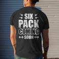 Six Pack Coming Soon Mens Back Print T-shirt Gifts for Him