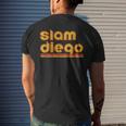 Slam Diego Funny Baseball Standard Baseball Funny Gifts Mens Back Print T-shirt Gifts for Him