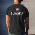 Slovakia Soccer - Slovak Football Jersey 2017 Mens Back Print T-shirt Gifts for Him