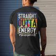 Social Worker Straight Outta Energy Social Worker Tie Dye Mens Back Print T-shirt Gifts for Him