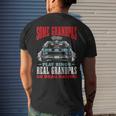 Some Grandpas Play Bingo Real Grandpas Go Drag Racing Racing Funny Gifts Mens Back Print T-shirt Gifts for Him
