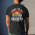 Soon To Be Grandpa 2024 Retro Pregnancy Announcement Dad Men's T-shirt Back Print Gifts for Him