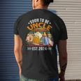 Soon To Be Uncle Again 2024 Pregnancy Announcement Dad Men's T-shirt Back Print Gifts for Him
