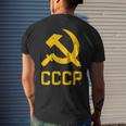 Soviet Union Hammer And Sickle Russia Communism Ussr Cccp Men's T-shirt Back Print Gifts for Him