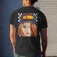 Spain Flag Bucket Hat Spanish Girl European Pride Mens Back Print T-shirt Gifts for Him