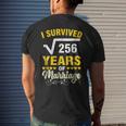 Square Root Of 256 16 Years Wedding Anniversary Mens Back Print T-shirt Gifts for Him