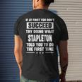 Stapleton Name Gift What Stapleton Told You To Do Mens Back Print T-shirt Gifts for Him