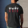 State Of Ohio Cute Proud To Be Ohioan Home Letters Root Mens Back Print T-shirt Gifts for Him