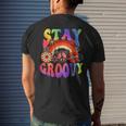 Stay Groovy Peace Sign Love 60S 70S Tie Dye Hippie Halloween Mens Back Print T-shirt Gifts for Him