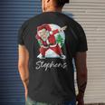 Stephens Name Gift Santa Stephens Mens Back Print T-shirt Gifts for Him