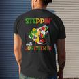 Stepping Into Junenth 1865 Pride Black African American Mens Back Print T-shirt Gifts for Him