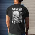Steven Name Gift Steven Ively Met About 3 Or 4 People Mens Back Print T-shirt Gifts for Him