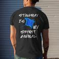 Stingray Is My Spirit Animal Manta Ray Sea Creatures Men's T-shirt Back Print Gifts for Him