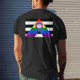 Straight Ally Pride Flag Gay Transgender Intersex Lgbtq Mens Back Print T-shirt Gifts for Him