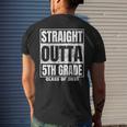 Straight Outta 5Th Grade Graduation 2031 Fifth Grade Men's Back Print T-shirt Gifts for Him