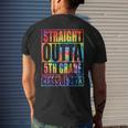 Straight Outta 5Th Grade Graduation Class Of 2023 Tie Dye Men's Back Print T-shirt Gifts for Him