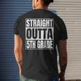 Straight Outta 5Th Grade Great Graduation Fifth Grade Men's Back Print T-shirt Gifts for Him