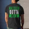 Straight Outta Area 51 | Funny Storm Area 51 Event Mens Back Print T-shirt Gifts for Him