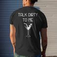 Talk Dirty To Me Martini Men's T-shirt Back Print Gifts for Him