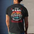 Tami Retro Name Its A Tami Thing Mens Back Print T-shirt Gifts for Him