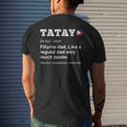 Tatay Filipino Dad Definition Philopino Father Day Pinoy Dad Mens Back Print T-shirt Gifts for Him