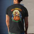 Teddy Halloween Bear Scary Little Bear Zombie On Pumpkin Mens Back Print T-shirt Gifts for Him