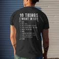 Ten Things I Want In Life Funny Gift For Car Lovers - Ten Things I Want In Life Funny Gift For Car Lovers Mens Back Print T-shirt Funny Gifts