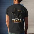 Texas America State Annular Solar Eclipse 2023 Astronomy Men's T-shirt Back Print Gifts for Him