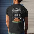 Thanksgiving Turkey Holiday Feast Harvest Blessing Idea Men's T-shirt Back Print Gifts for Him