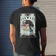 The Reader Black Cat Tarot Card Librarian Book Lover Reading Reading Funny Designs Funny Gifts Mens Back Print T-shirt Gifts for Him