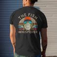 The Whisperer Of Fish Retro Vintage Fishing Angler Fisherman Mens Back Print T-shirt Gifts for Him