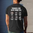 Things I Do In My Spare Time Bunnies Rabbit Gifts For Rabbit Lovers Funny Gifts Mens Back Print T-shirt Gifts for Him