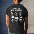 Things I Do In My Spare Time Goats Mens Back Print T-shirt Gifts for Him