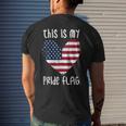 This Is My Pride Flag American Patriotic Fourth 4Th Of July Mens Back Print T-shirt Gifts for Him