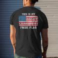 This Is My Pride Flag Usa American 4Th Of July Patriotic Mens Back Print T-shirt Gifts for Him