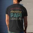 This Is What An Amazing Papi Looks Like Fathers Day Mens Back Print T-shirt Gifts for Him