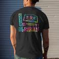 Tie Dye L Is For Librarian Funny Librarian Back To School Mens Back Print T-shirt Funny Gifts