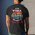 Tina Retro Name Its A Tina Thing Mens Back Print T-shirt Gifts for Him