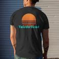 Toledo Bend Louisiana Retro Sunset Men's T-shirt Back Print Gifts for Him