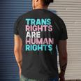 Trans Right Are Human Rights Transgender Lgbtq Pride Mens Back Print T-shirt Gifts for Him